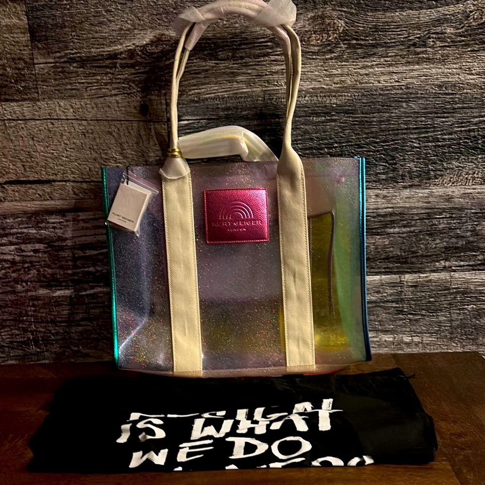 Pastel Striped Canvas Tote Bag with Natural Handles